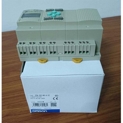 New and Original Omron ZEN-20C1AR-A-V2 PLC, Chassis Mount, DIN Rail, CPU, 12 Inputs, 8 Outputs, AC Input, Relay Output, AC Power Supply, In Stock - Image 6