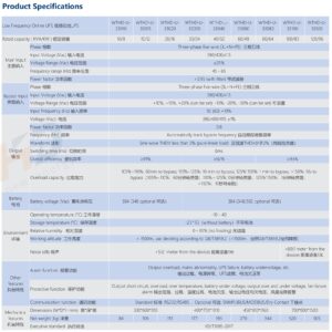 3/3 Phase 10-120KVA Low frequency online UPS power supply