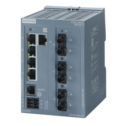Siemens 6GK5205-3BB00-2AB2 XB205 Series DIN Rail Mount Ethernet Switch