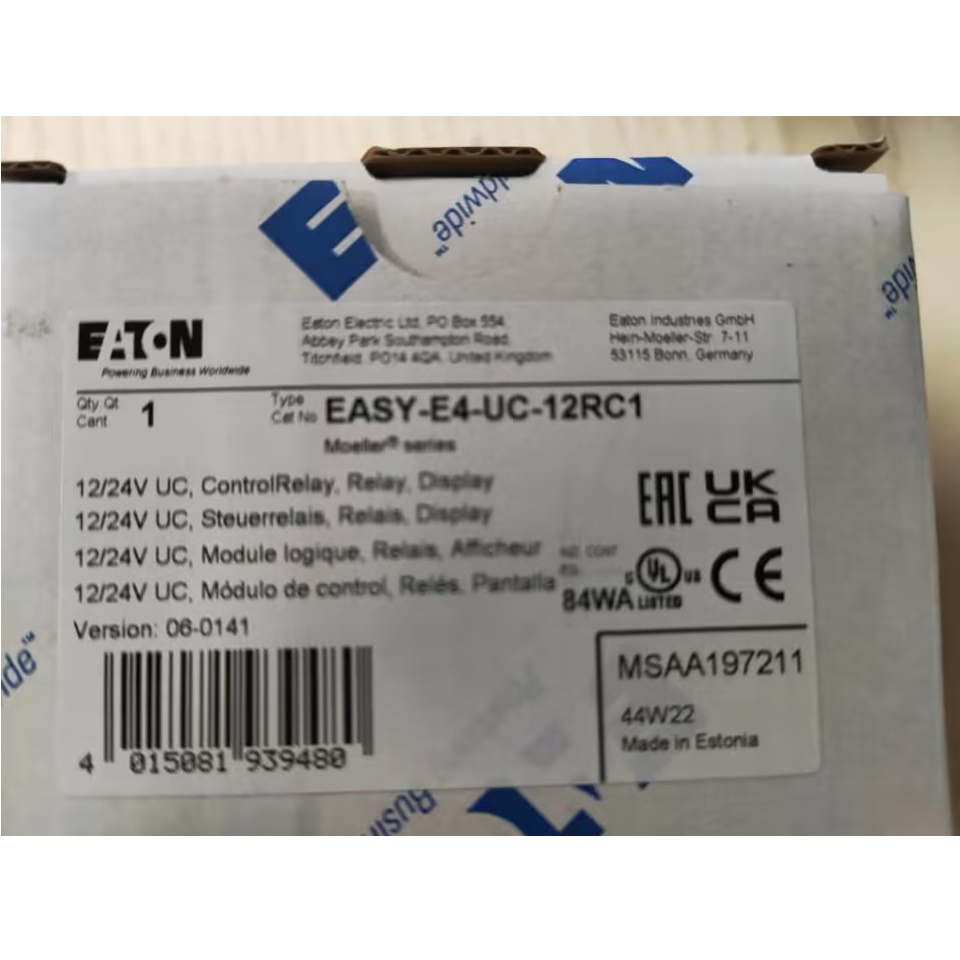 New and Original Eaton – Cutler Hammer EASY-E4-UC-12RC1 Base Unit ...