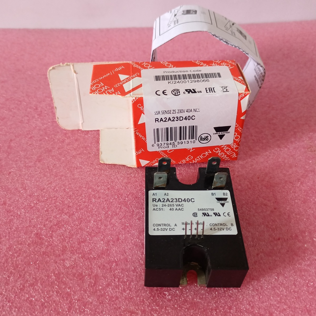 Carlo Gavazzi RA2A23D40C Solid State Relay